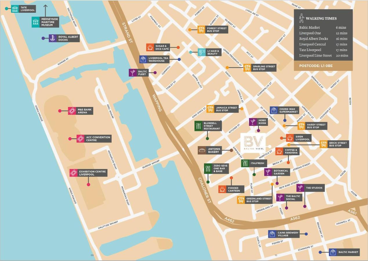 Central Liverpool Apartment Bagian luar foto
